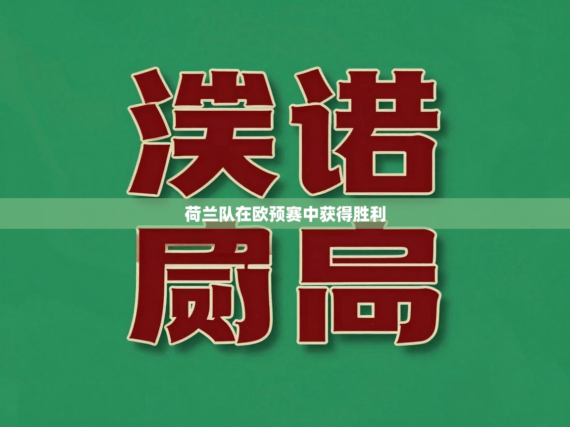 荷兰队在欧预赛中获得胜利  第2张